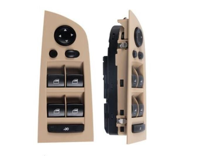 ÖN SOL CAM DÜĞMESİ BEJ ÇERÇEVE / BMW E90 LCI / 61319217334-18209335