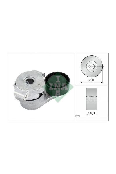 V Kayış Gergi Rulmanı Kütüklü INA 534030810 Ford Transit V347 / Peugeot Boxer OEM 6C1Q 6A228 AB