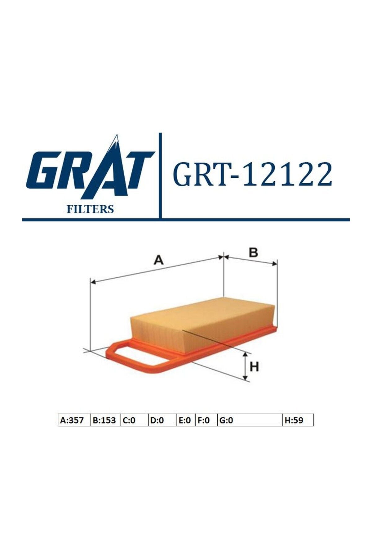 Hava Filtresi GRAT 12122