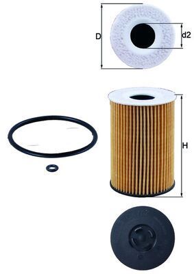Yağ Filtresi Mahle OX787D Crafter 2018+ OEM 03N115562