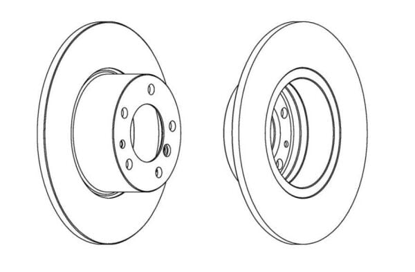 ÖN FREN DİSKİ / BMW E34 (1988-1996) / 34111158042-34111161693-DDF210