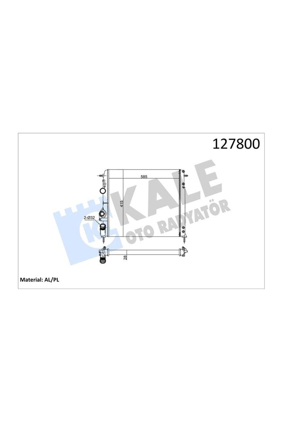 Su Radyatörü Kale 0520202AL Renault Megane I 1996-2003