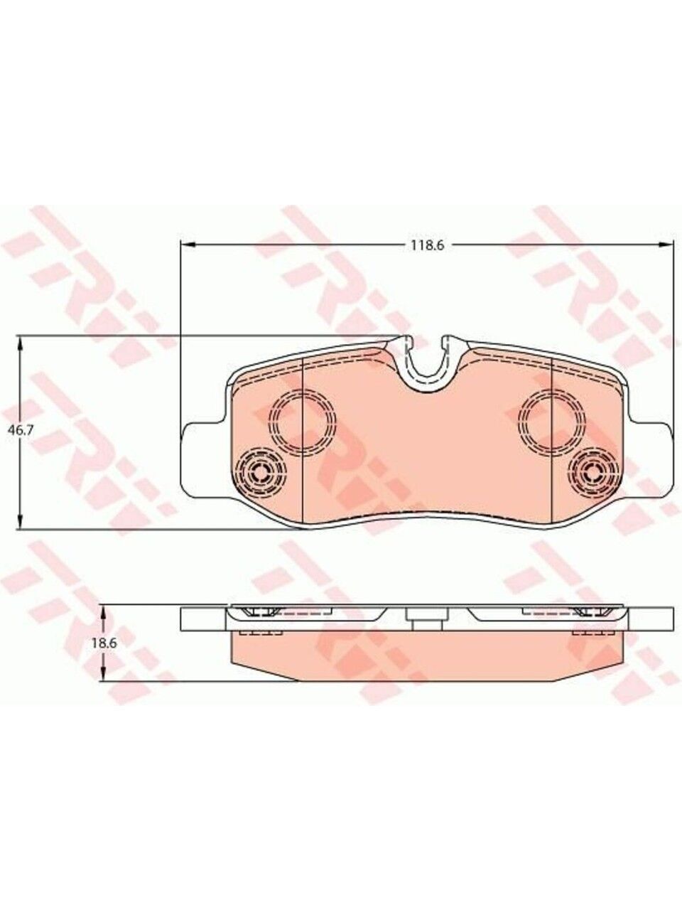 Fren Balatası TRW GDB2102 Vito W447 2014+ OM622/OM651/OM654 OEM 4474200120