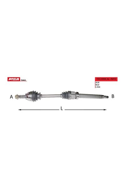 Sağ Aks MGA 70463 Ford Focus 1998-2004 OEM XS4W 3B436 DB