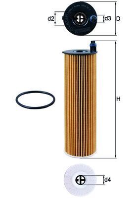 Yağ Filtresi Mahle OX823/6D Sprinter 2018+ 654 Motor Vito W447 2014+ OM654 OEM 6541840025