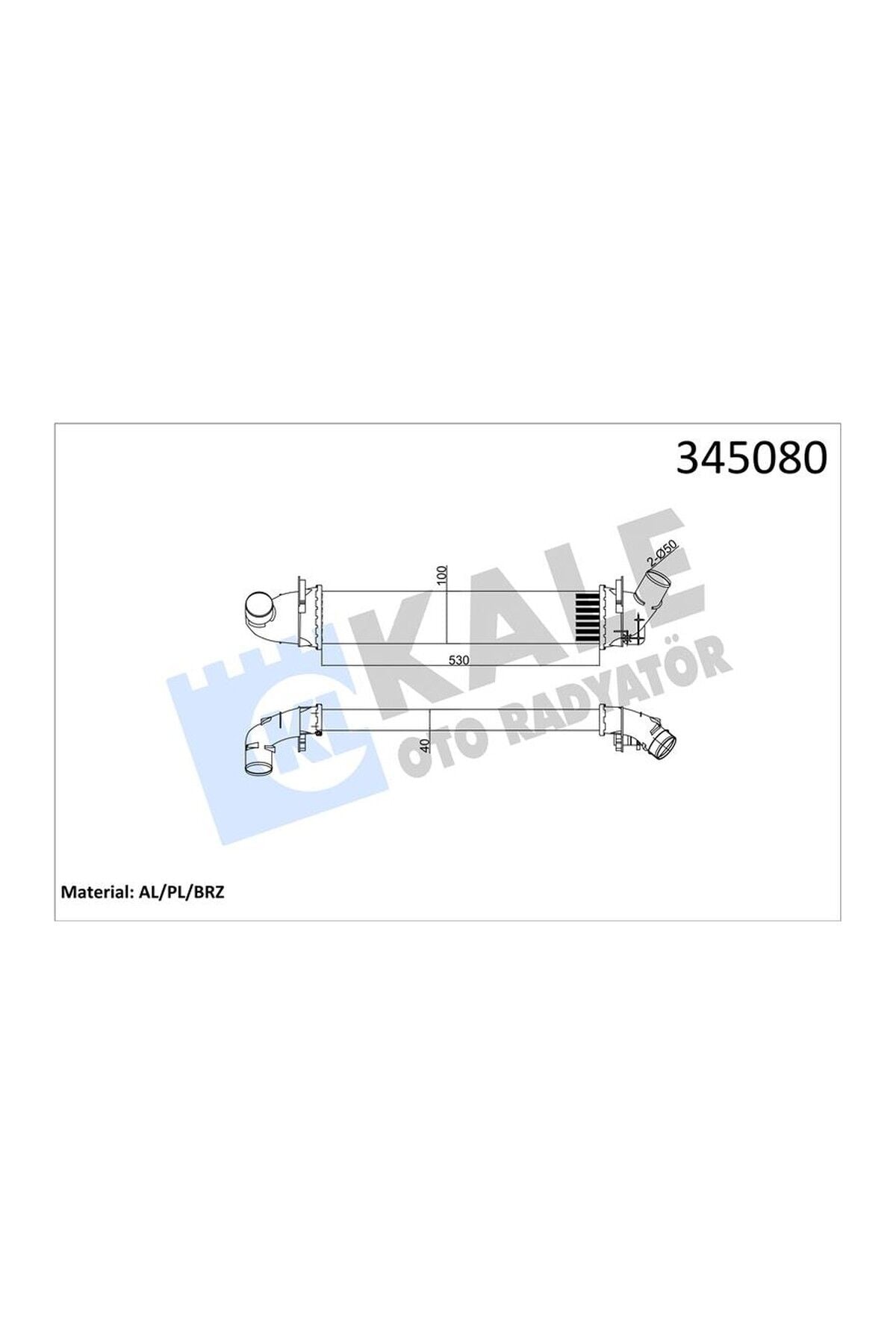 İntercooler Kale 345080 Dacia Logan MCV