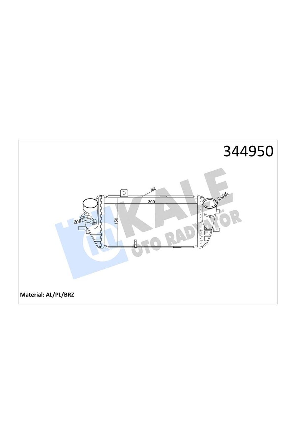 Turbo Radyatörü Kale 344950 Hyundai Accent Blue / Elantra / i20