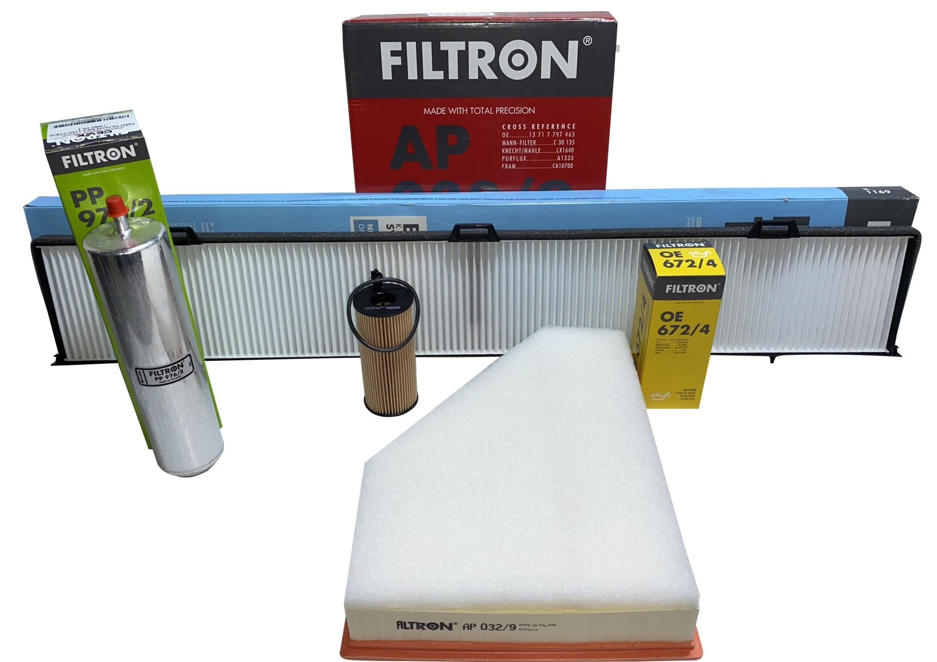 BMW E81 1.16d 2007- 2011  ARASI FİLTRON PERİYODİK BAKIM SETİ