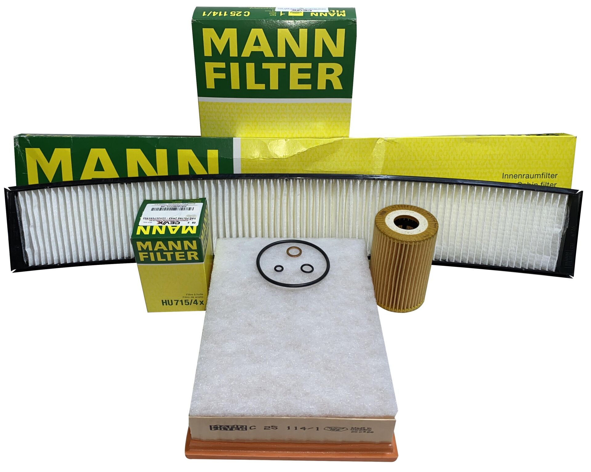 BMW E46 3.16i M43 MOTOR (02-06) ARASI MANN PERİYODİK BAKIM SETİ