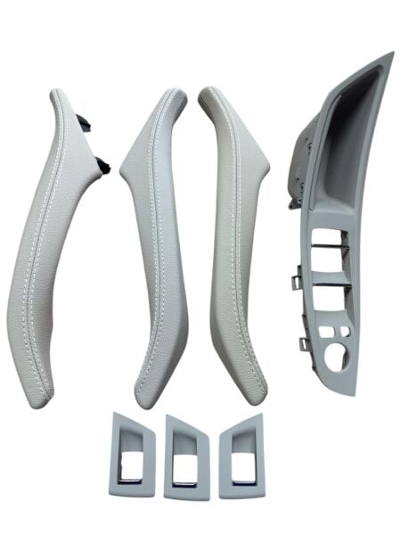 KAPI TUTAMAK SETİ ÖN-ARKA KREMA DERİ KAPLAMA / BMW F10 LCI / 51417225879