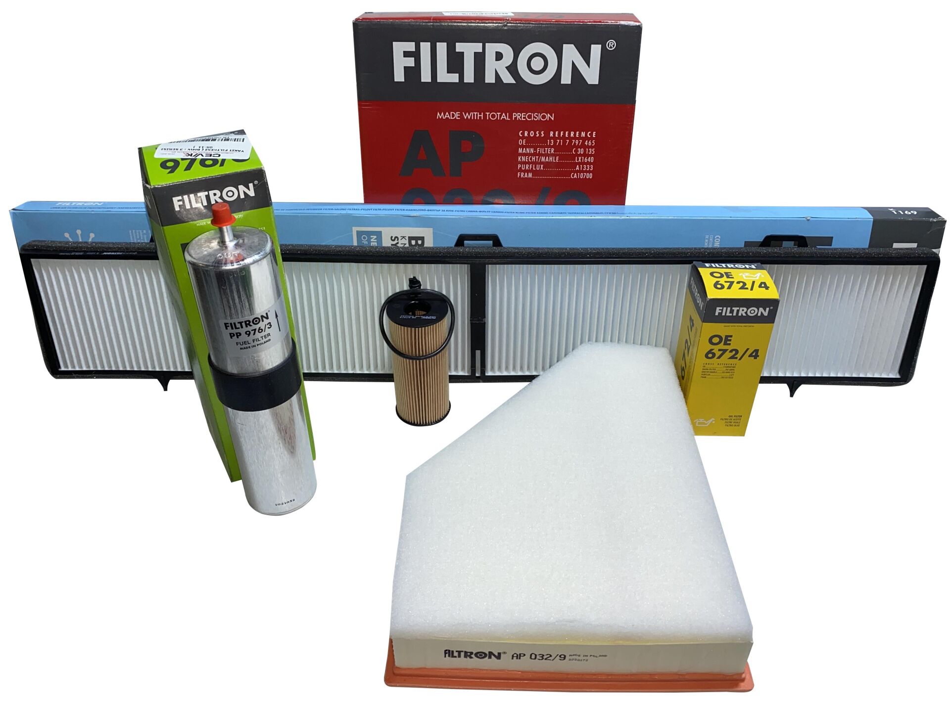 BMW E90 3.20d 2006 - 2009 177 HP FİLTRON PERİYODİK BAKIM SETİ