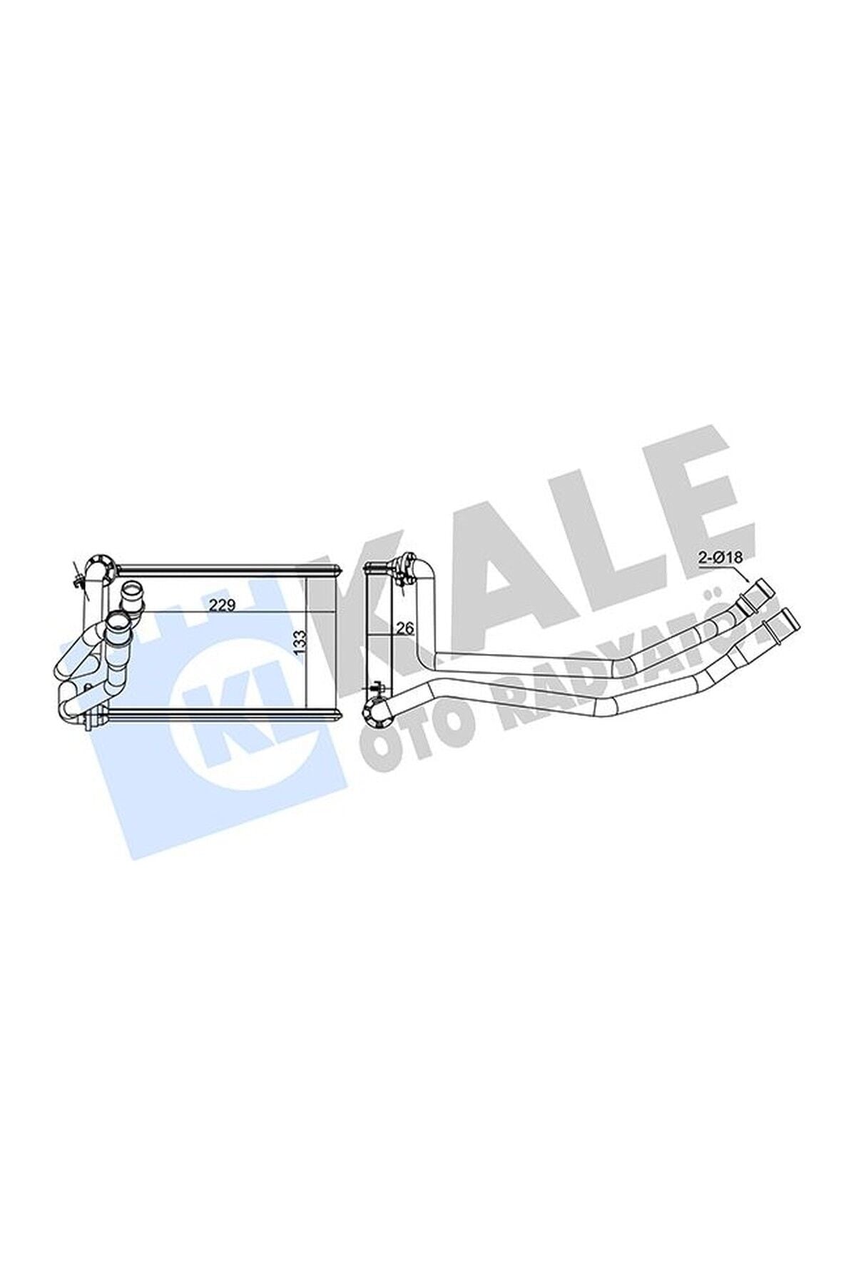 Kalorifer Radyatörü Kale 351685 Renault Megane II 2002-2008 OEM 7701209524