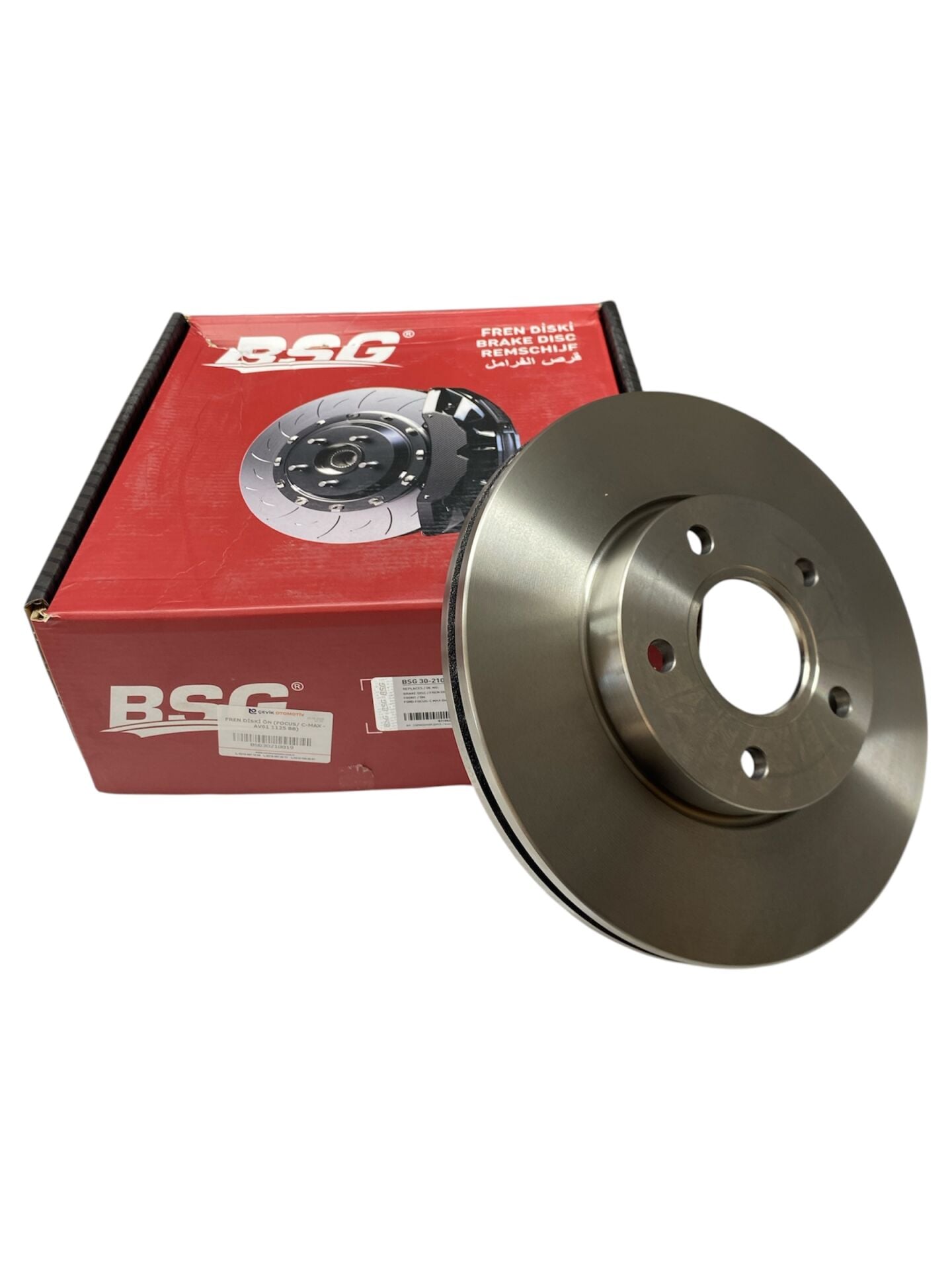 Ön Fren Diski 280 mm 2'li Set BSG 30210019 Ford Focus / C-Max 2004 OEM AV61 1125 BB