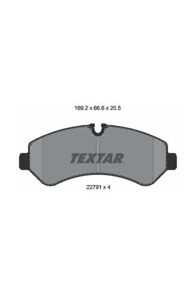 Arka Fren Balatası Çift Teker Textar 2279101 Mercedes-Benz Sprinter W907 2019+