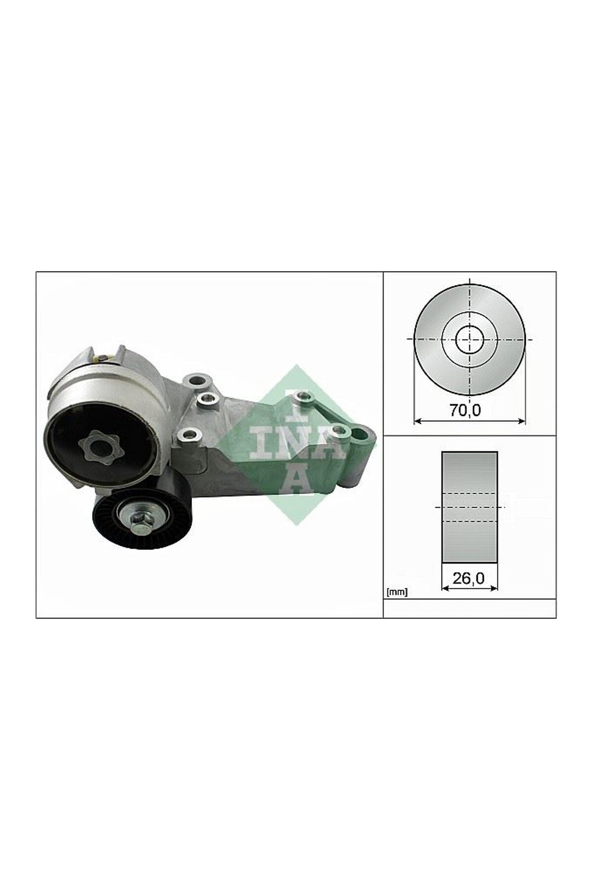 V Kayışı Gergisi Kütüklü INA 534014610 Ford Connect OEM 1S4Q 6A228 AF