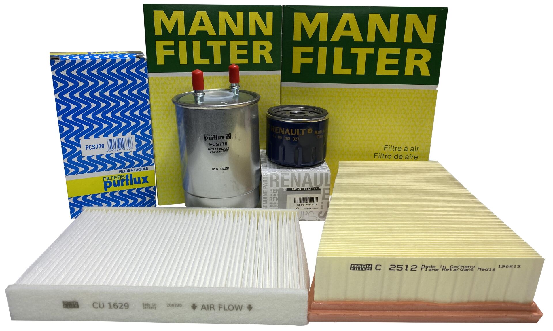 RENAULT FLUENCE 1.5 DCİ MOTOR PERİYODİK BAKIM SETİ