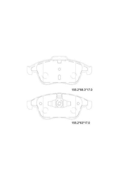 Ön Fren Balatası MGA 55750 Renault Scenic III 2009-2016 / Laguna III 2007-2015 / Megane III 2010-2015