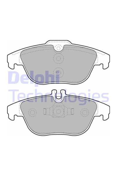 Arka Fren Balatası Delphi LP2029 Mercedes-Benz W204 S204 X204 C207 A207