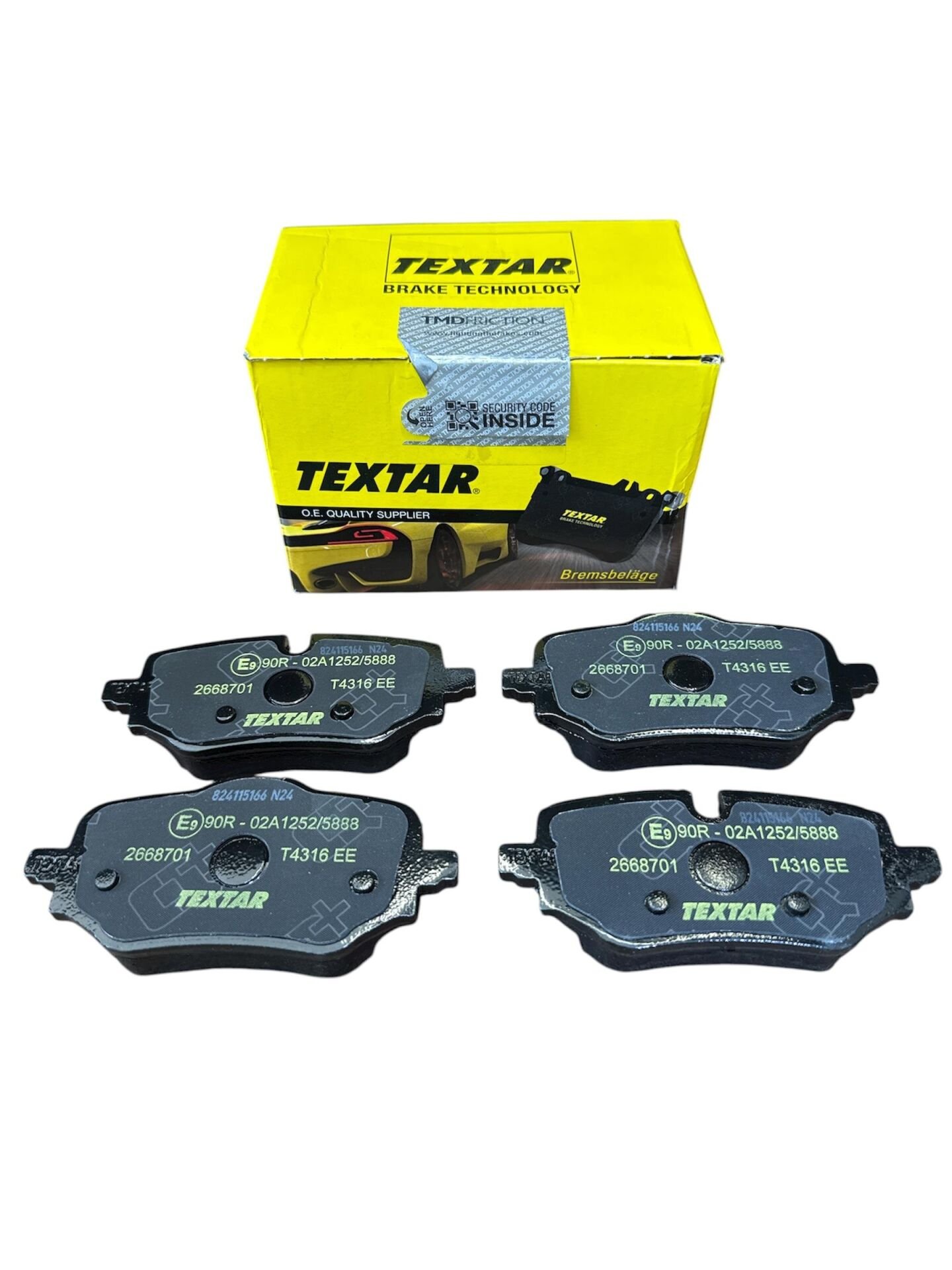 ARKA FREN BALATASI /  U-11 X1 18İ / TEXTAR2668701