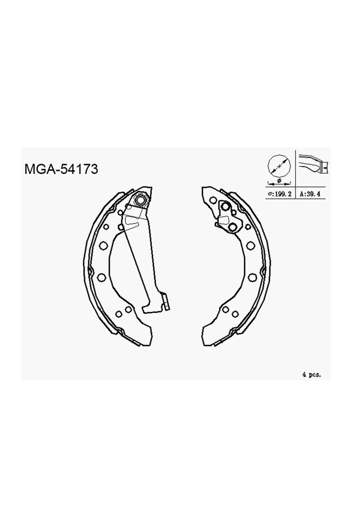 Kampana Balatası MGA 54173 Volkswagen Polo 1995-2018 / Seat Ibiza 2002-2017 / Skoda Fabia 2000-2014 OEM 1H0698520X