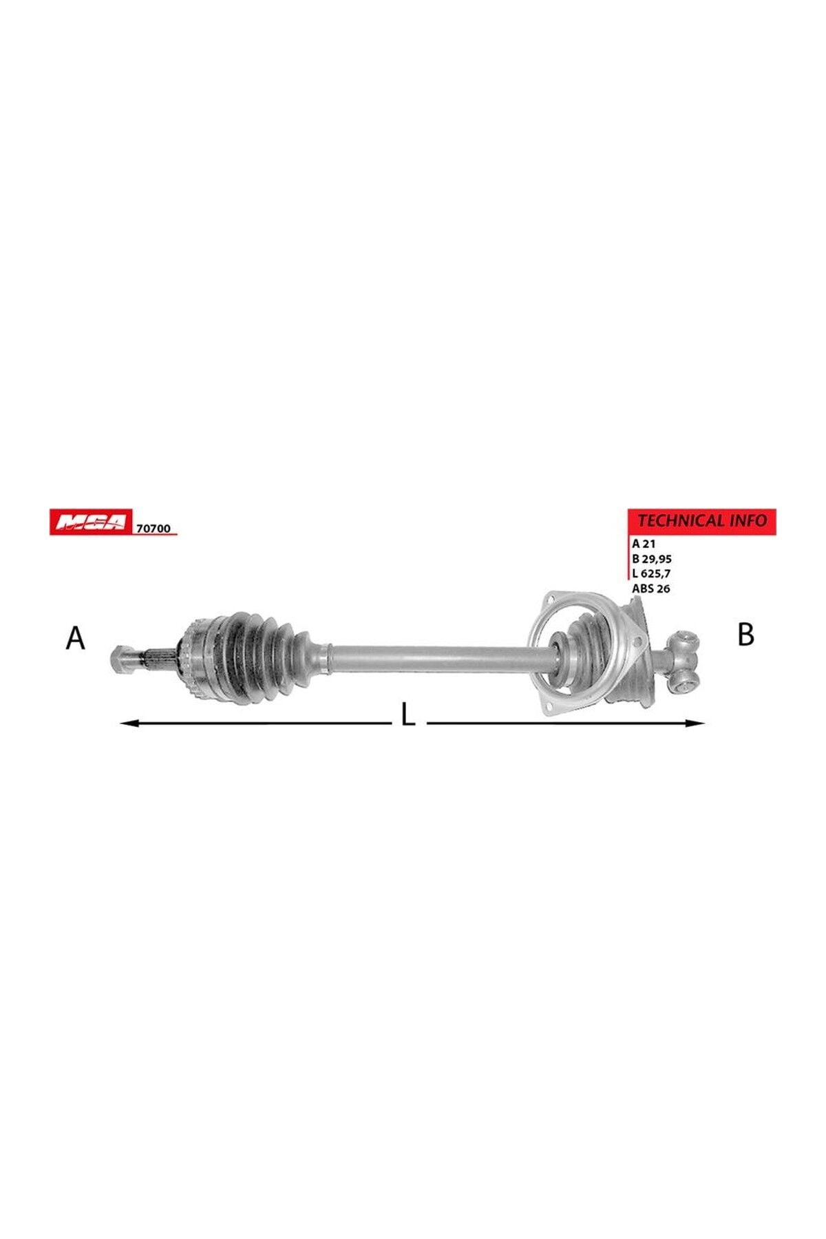 Sol Aks Komple ABS'li MGA 70700 Renault Clio 1998-2005 / Kangoo / Symbol