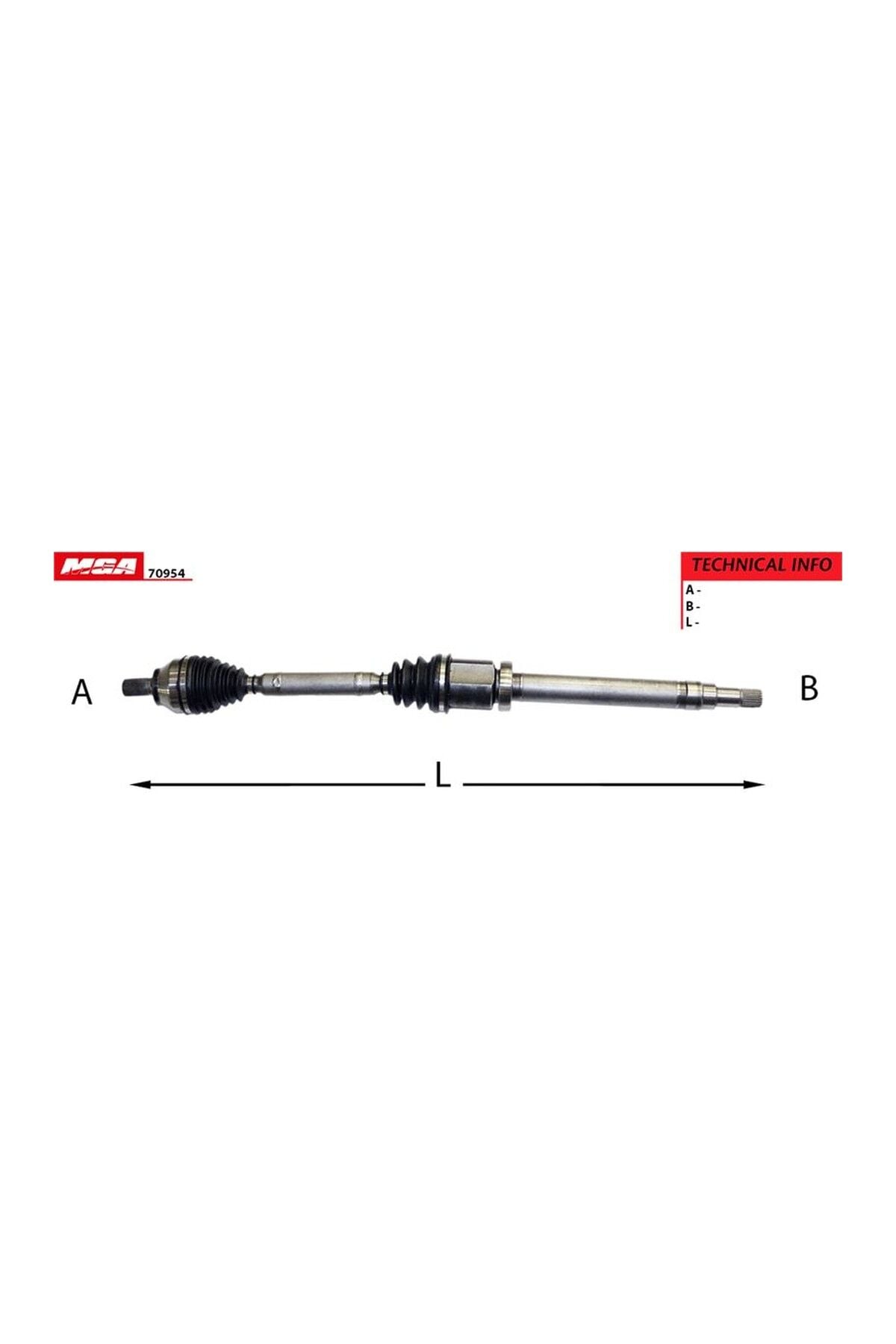 Sağ Aks Komple Otomatik Vites MGA 70954 Ford Focus 2004+ OEM 3M51 3B436 DG