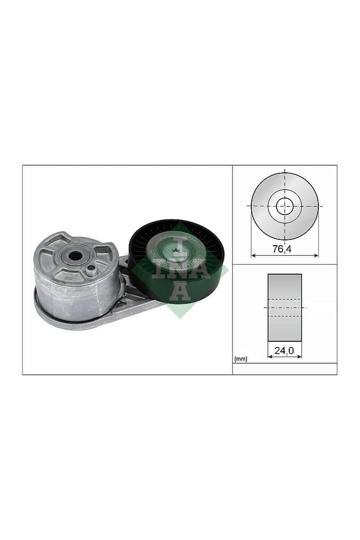 V Kayış Gergi Rulmanı INA 534072710 Ford Transit V362 V363